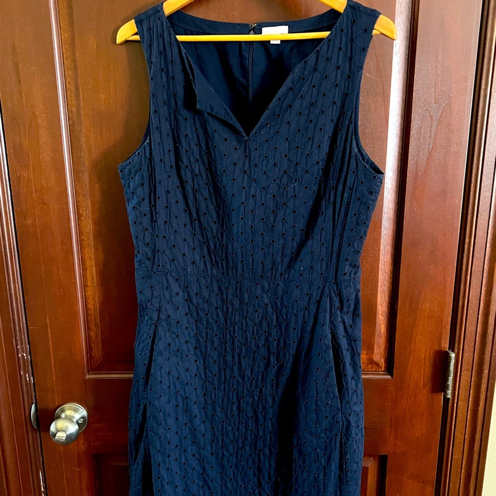 Gap eyelet lace sheath dress, 12 Tall